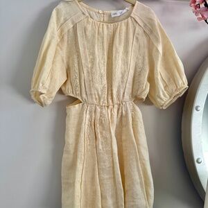 Zara Pale Yellow Dress